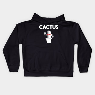 cactus vintage white Kids Hoodie